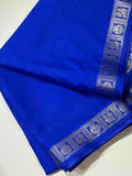 Royal blue semi mysore silk