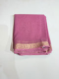 Chiffon small border saree