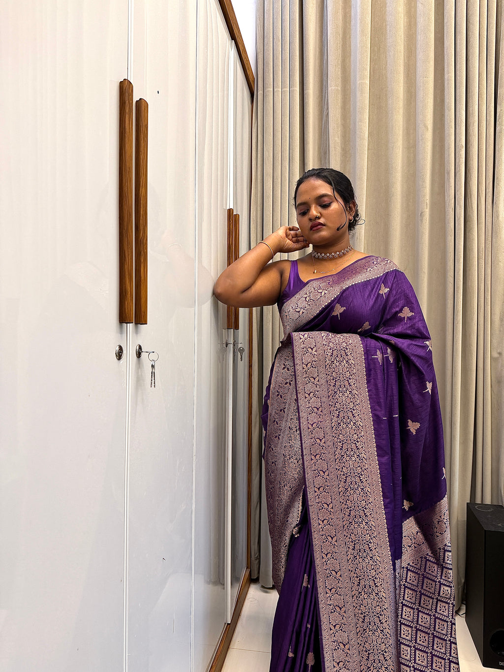 Banarasi tussar silk saree