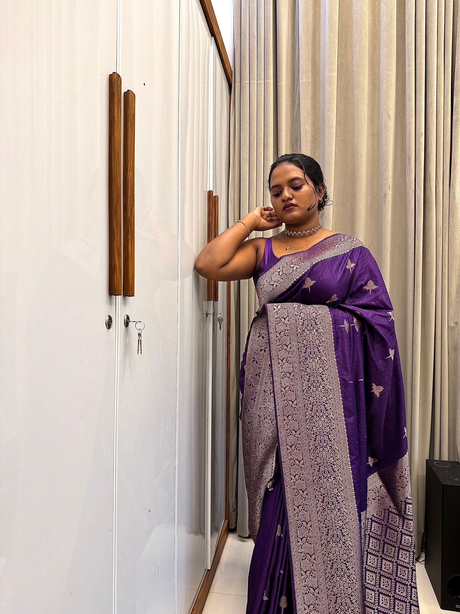 Banarasi tussar silk saree