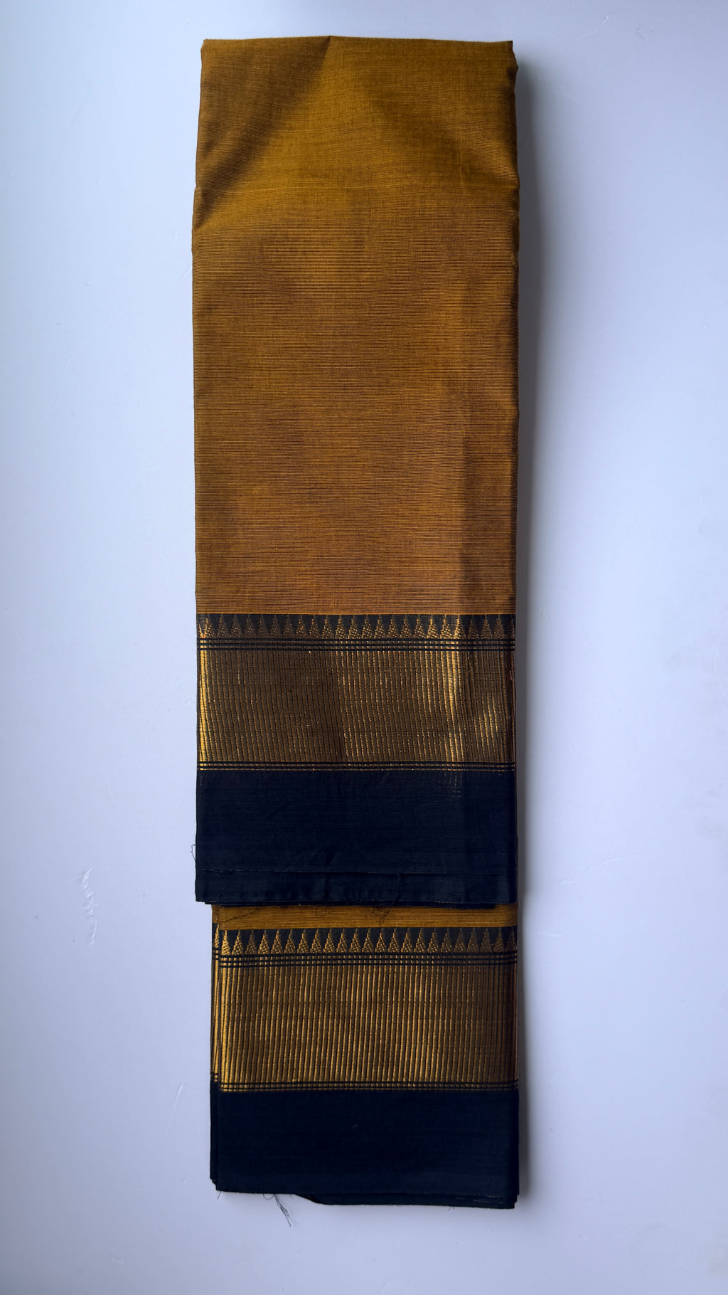 Premium kanchi cotton | Mustard yellow