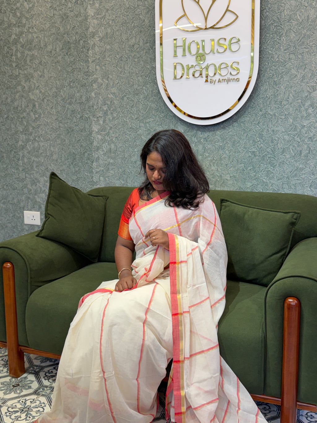 mul cotton red checkes
