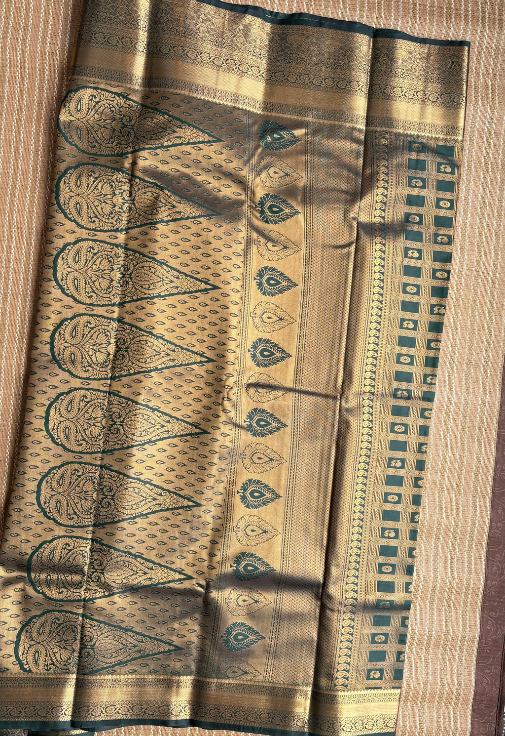 Semi kanchi puram wedding saree