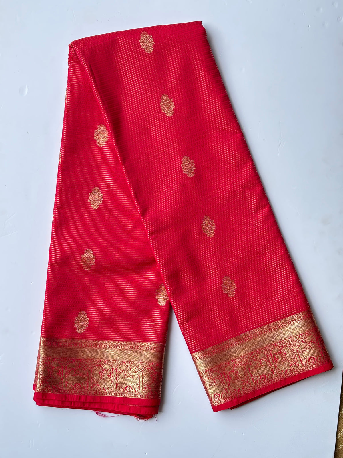 Semi kanchi puram wedding saree