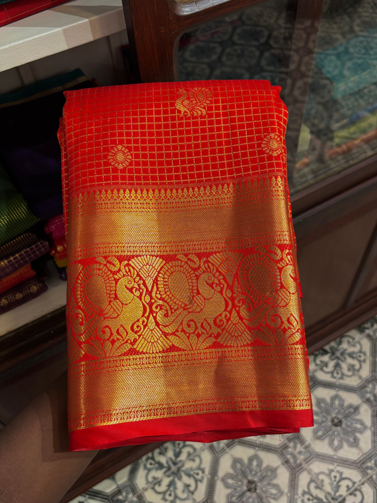 Semi kanchi puram saree