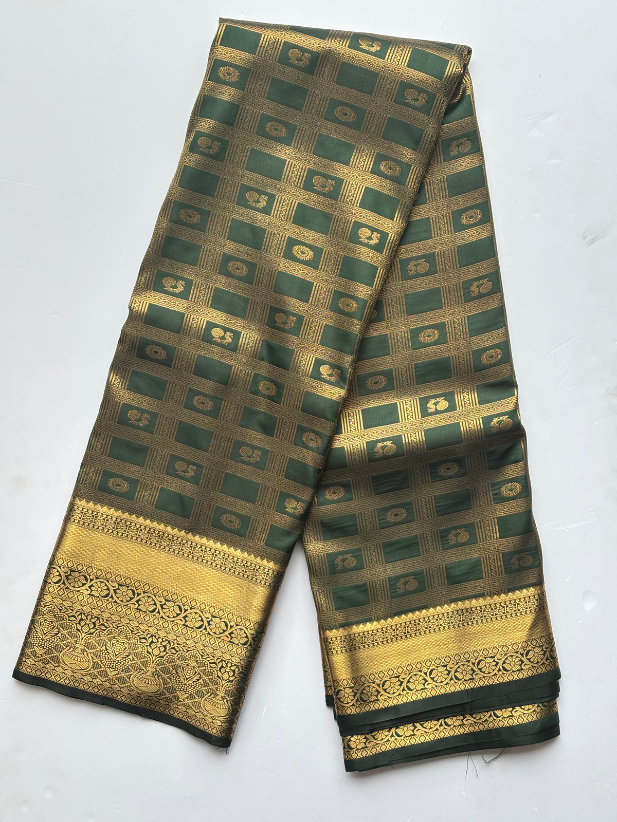 Semi kanchi puram wedding saree