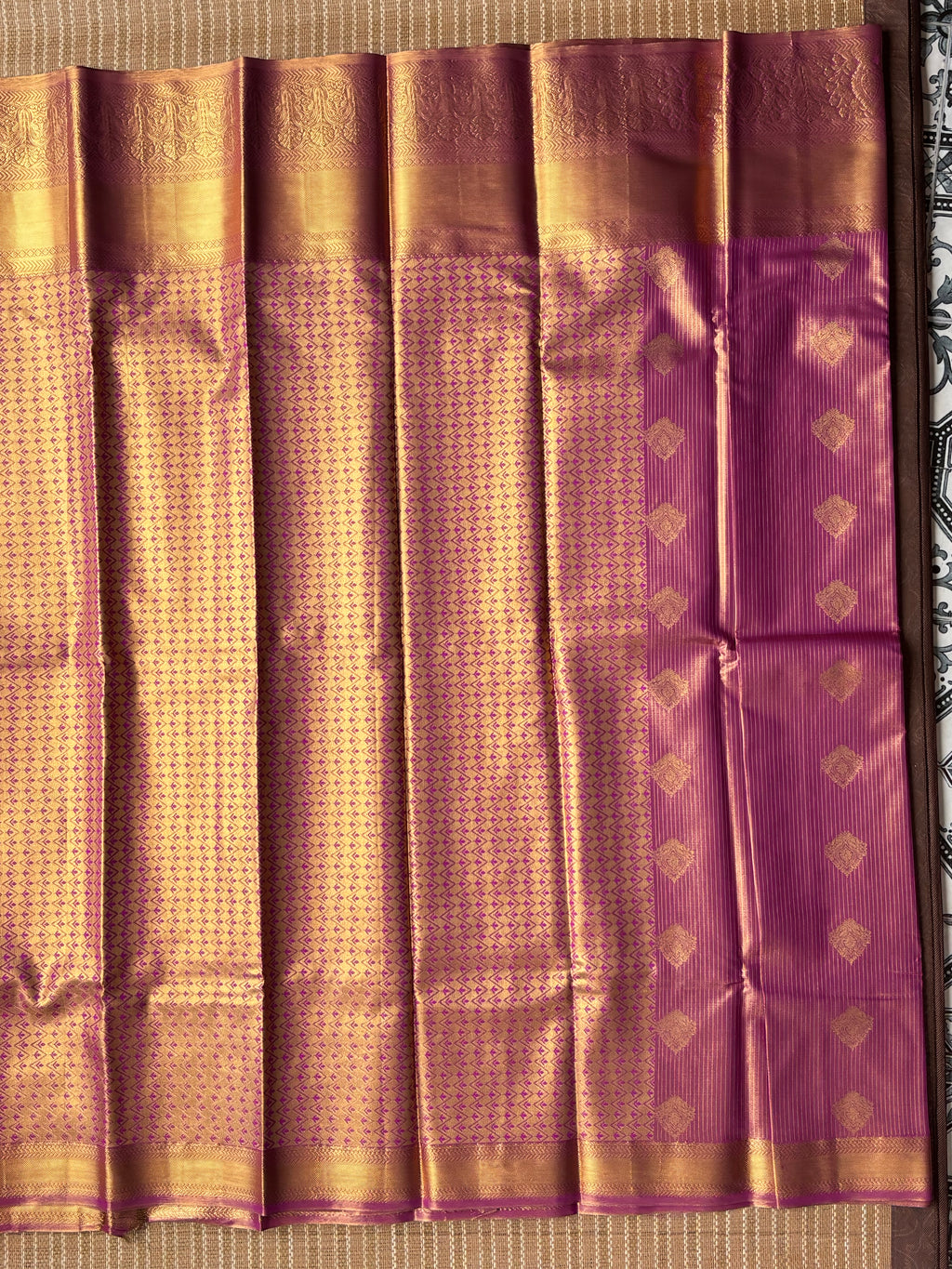 Semi kanchi puram wedding saree