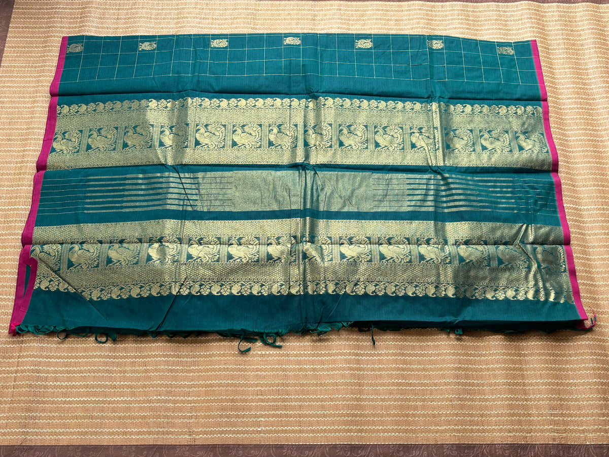 Pure kachi cotton saree