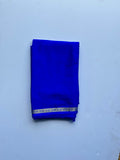 Semi mysore silk | Royal blue small border