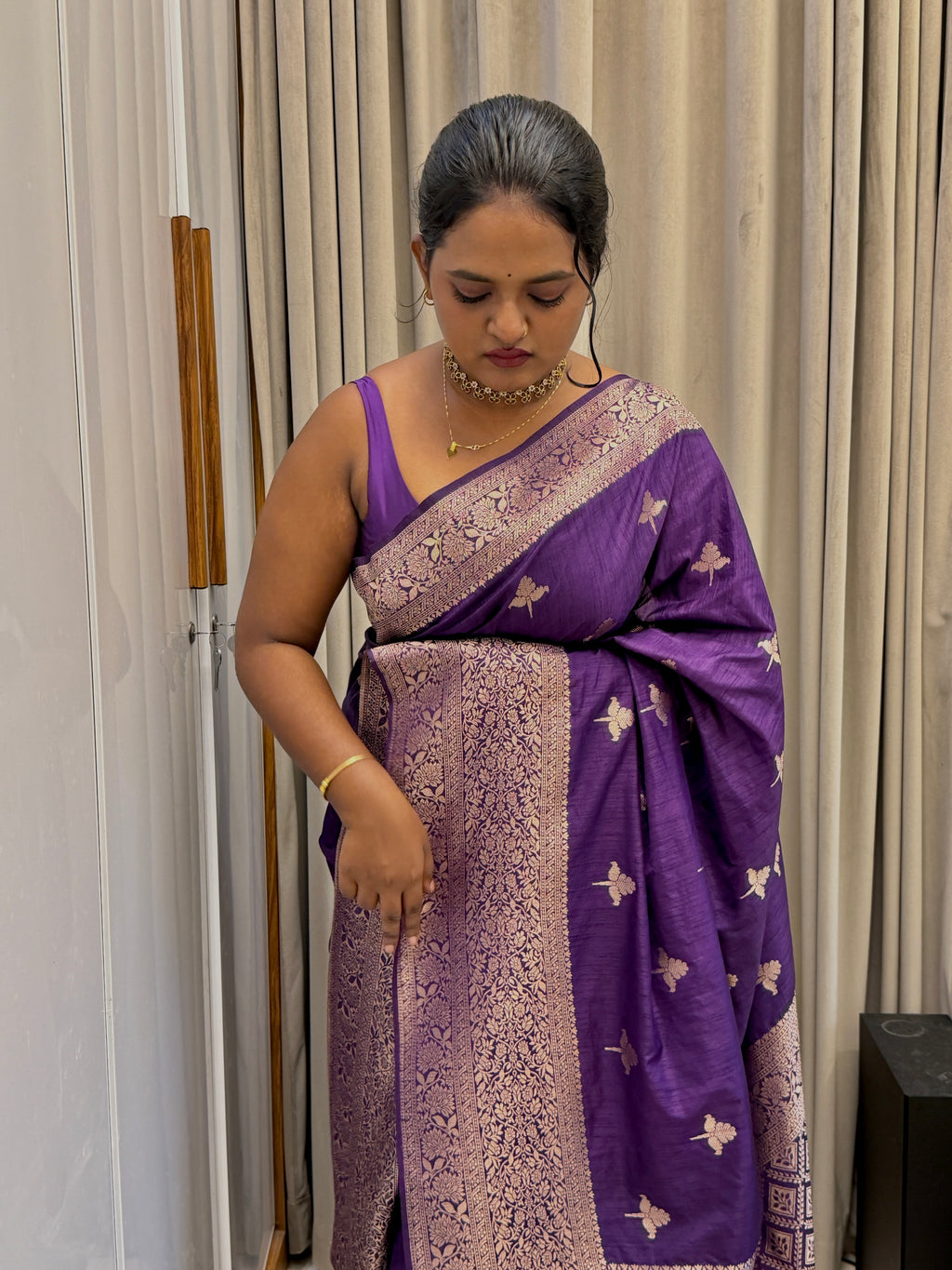 Banarasi tussar silk saree