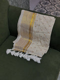 Small polka Mul cotton saree