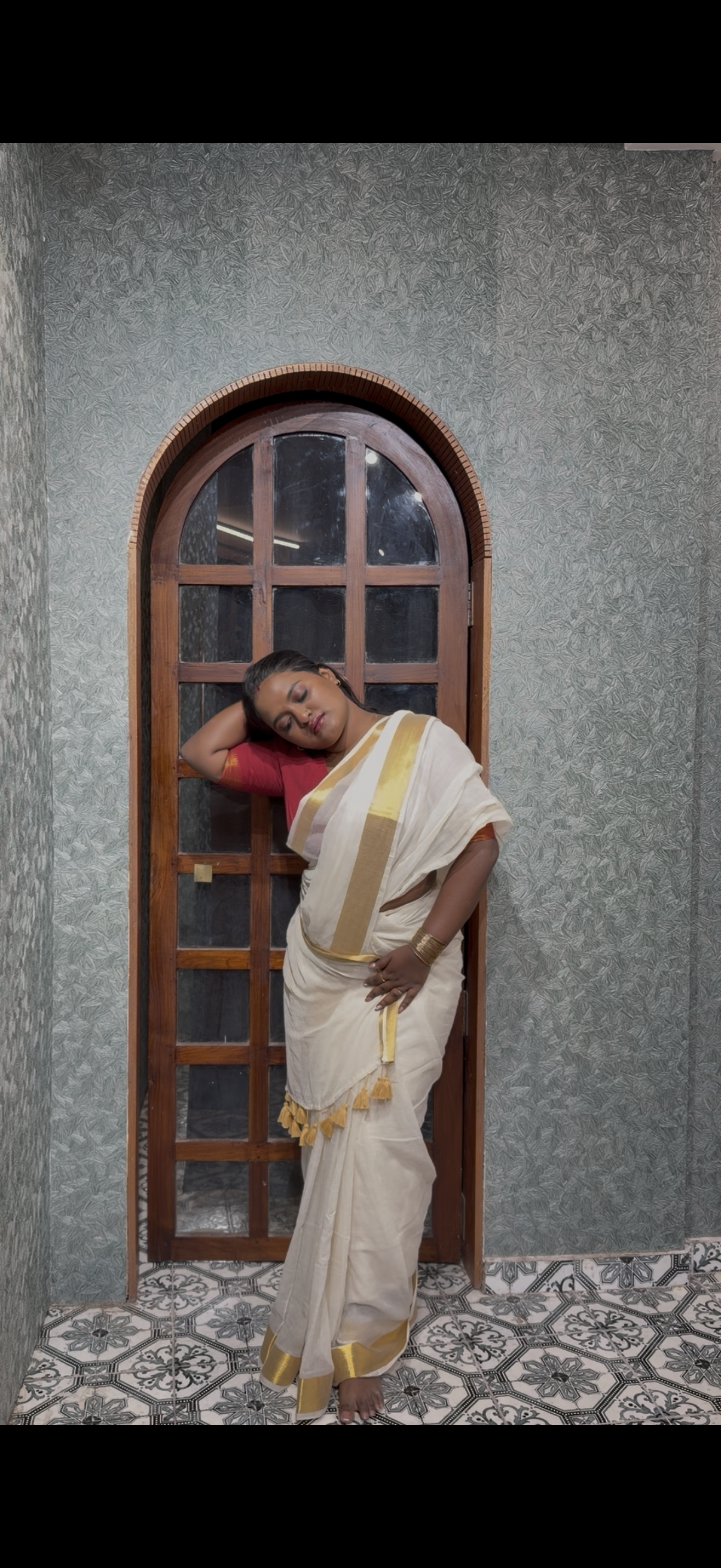 Mul cotton saree plain Along with blouse