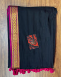 black mul cotton saree