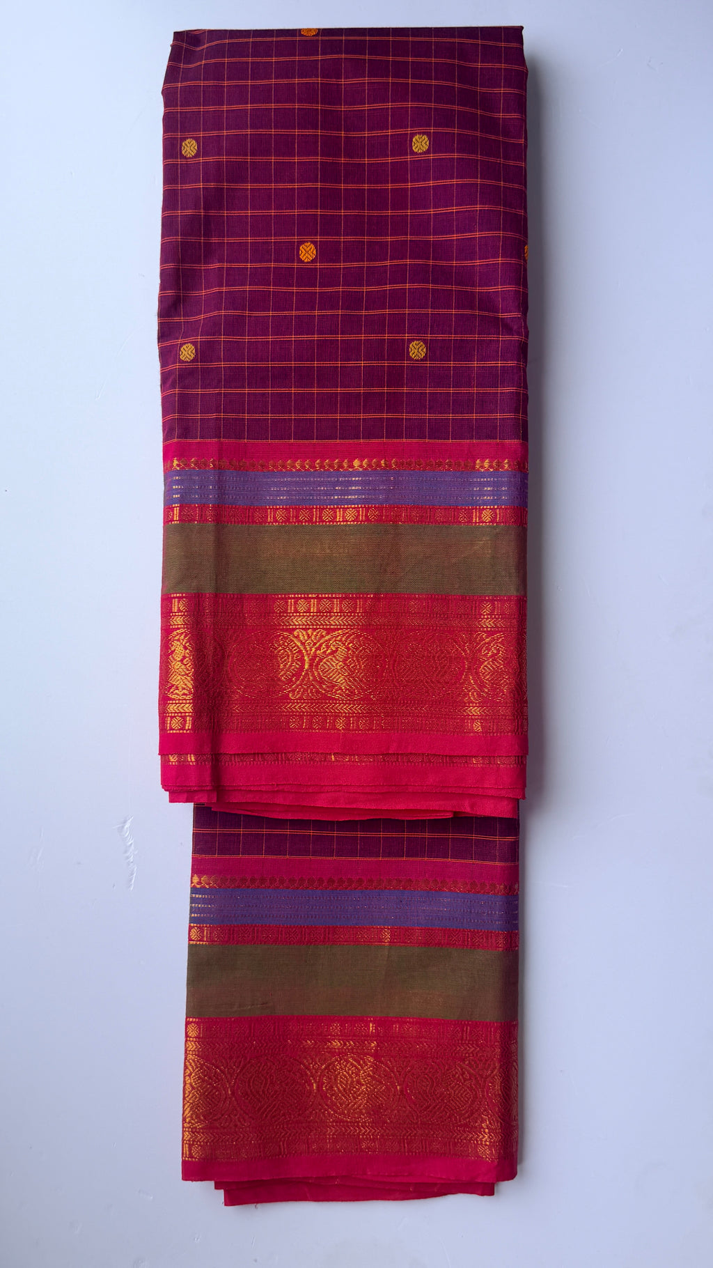 Kanchi cotton checks Premium