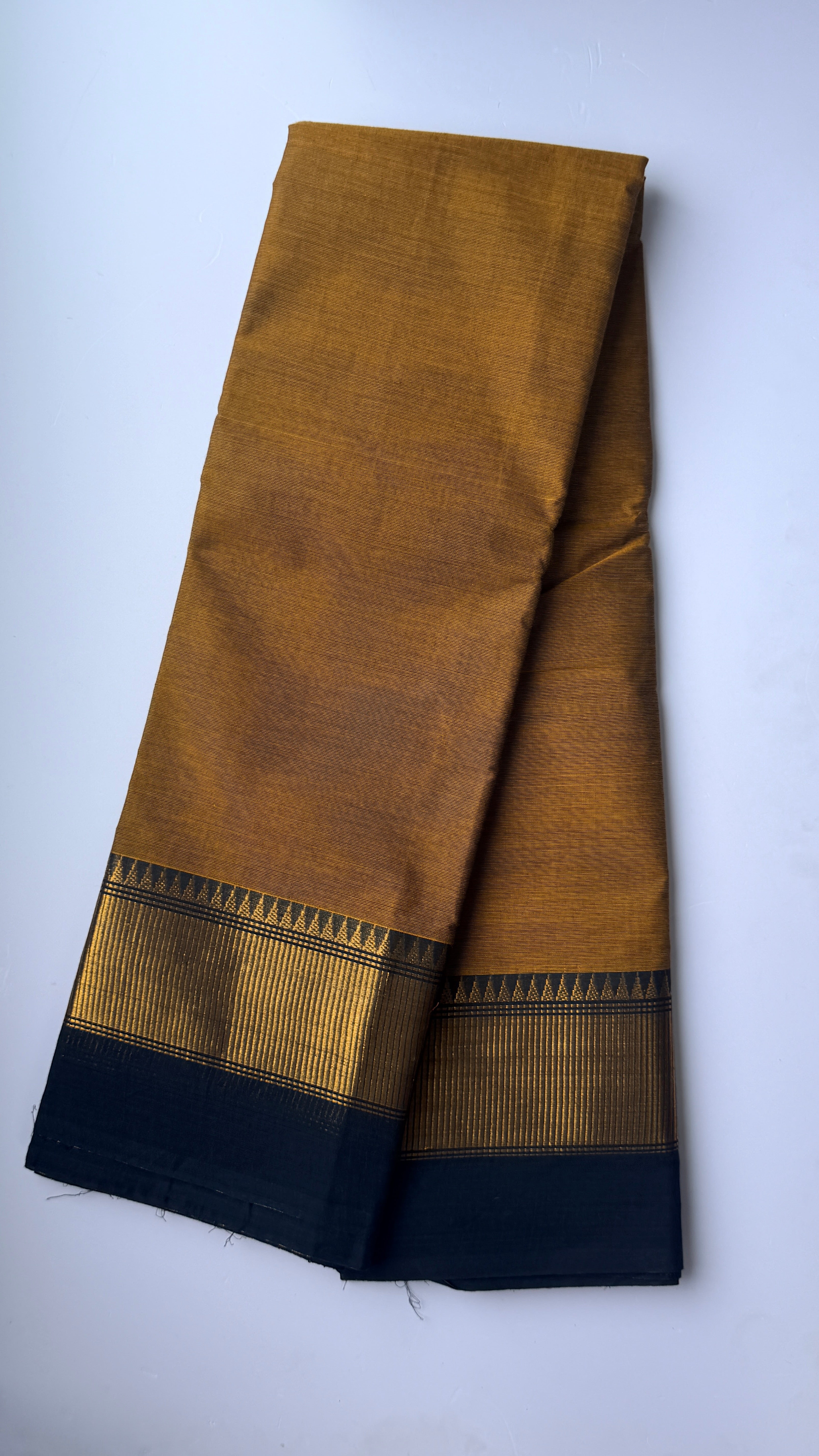 Premium kanchi cotton | Mustard yellow
