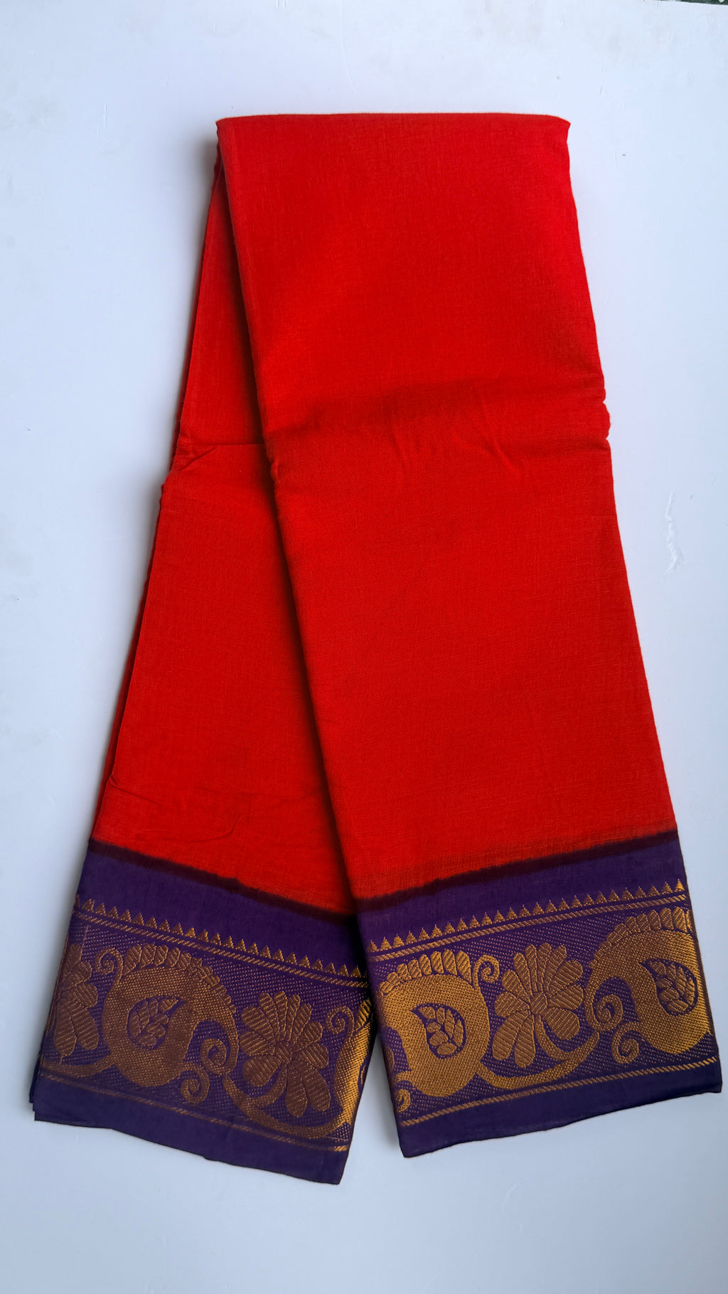 Sungudi cotton without blouse