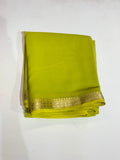 Chiffon small border saree