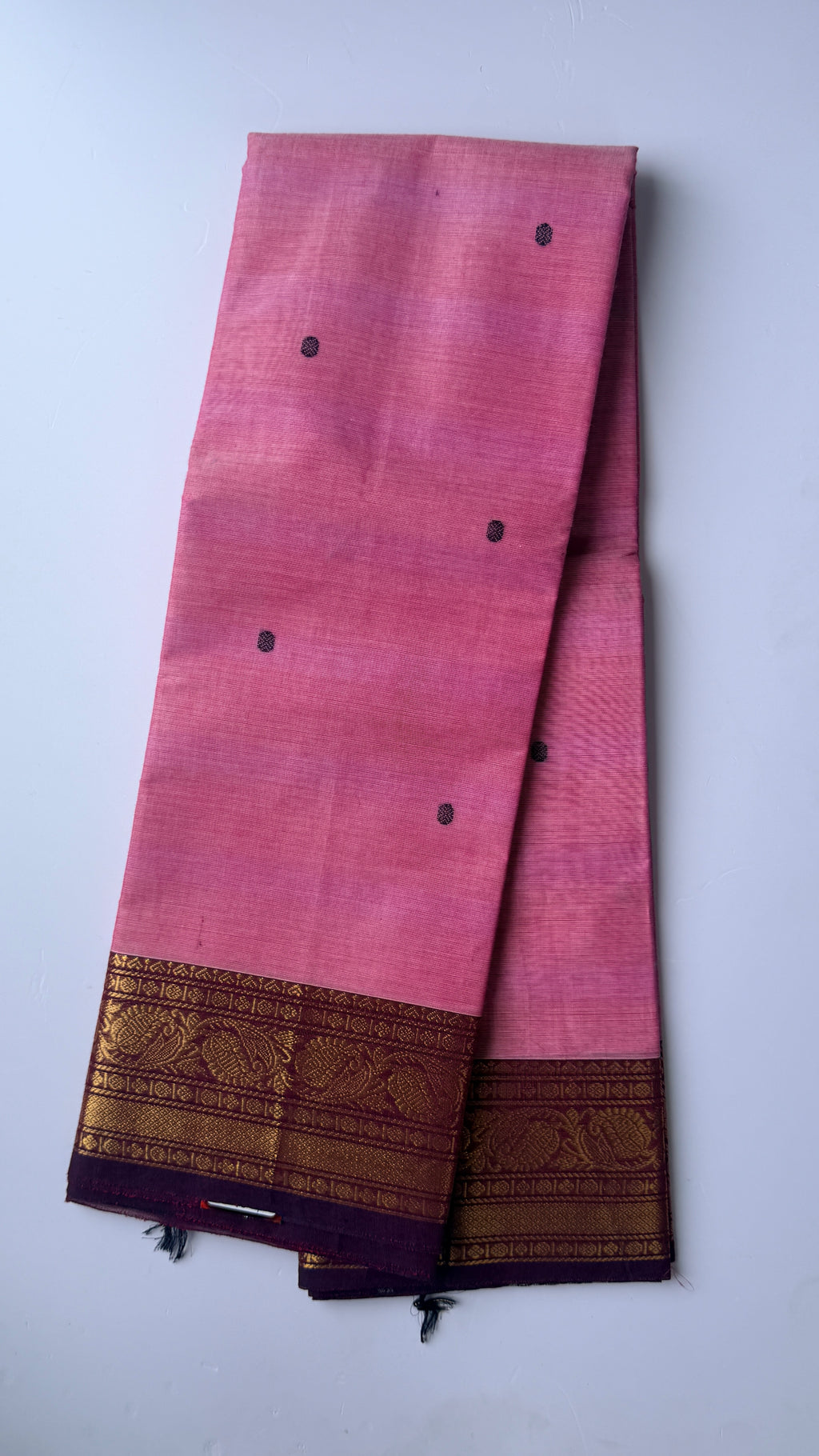 Premium kanchi cotton baby pink colour
