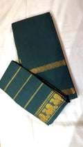 Green sungudi with velthari blouse