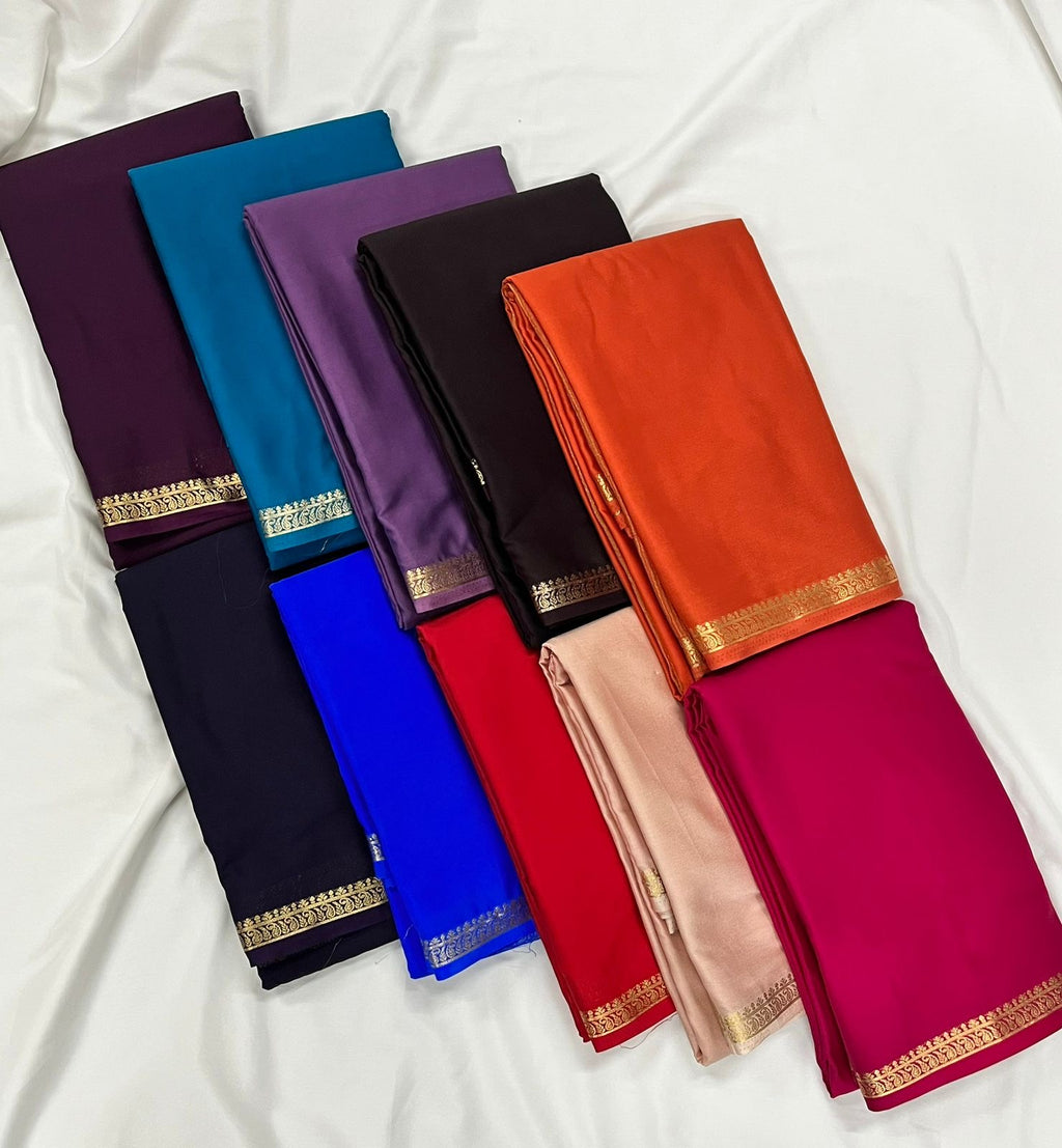 semi mysore silk saree