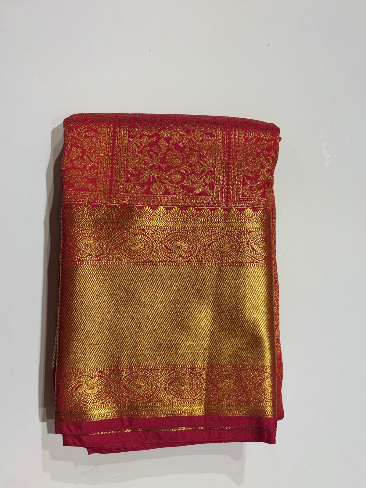 Semi kanchi puram bridal saree