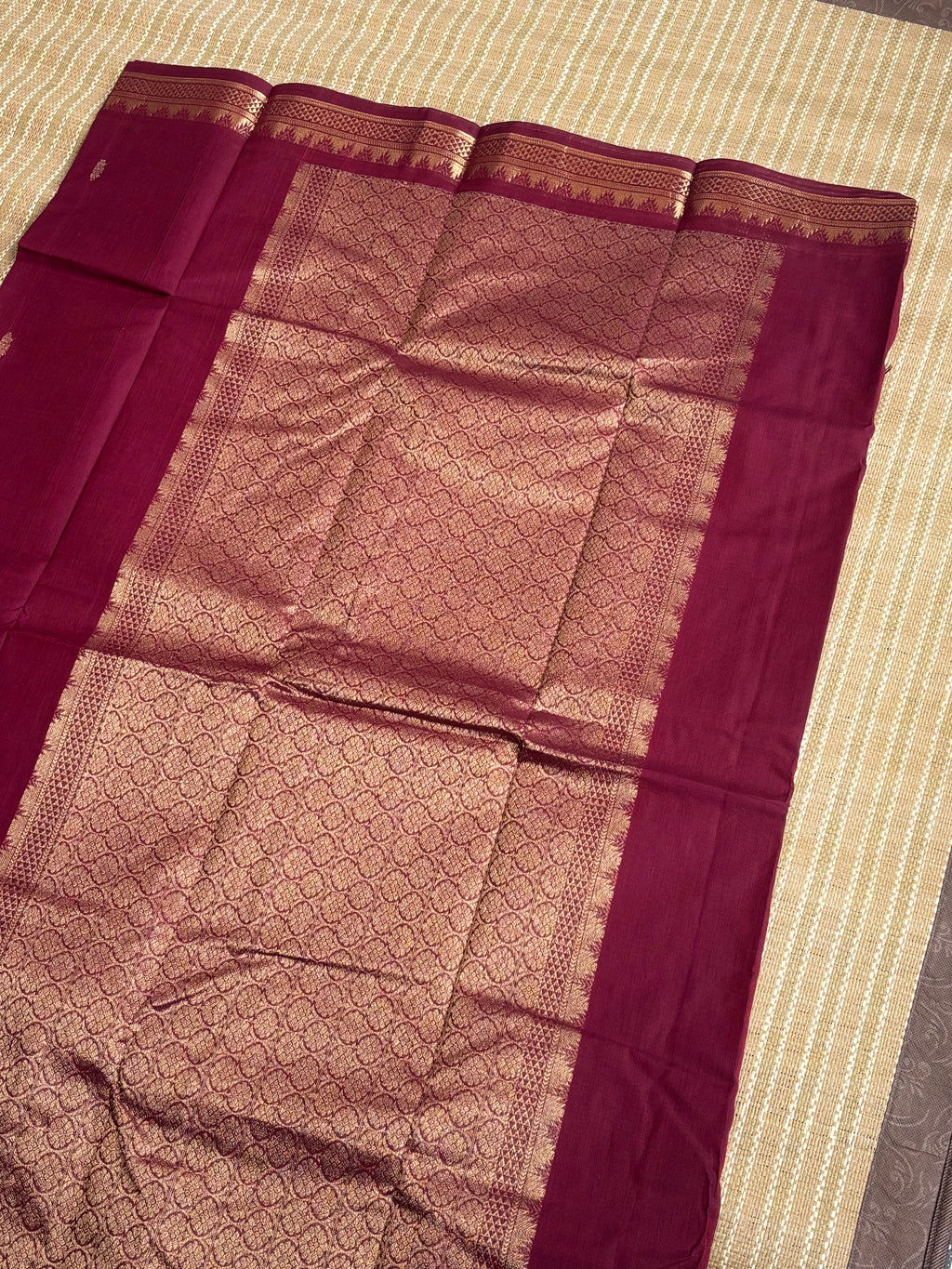 Pure kanchi cotton saree