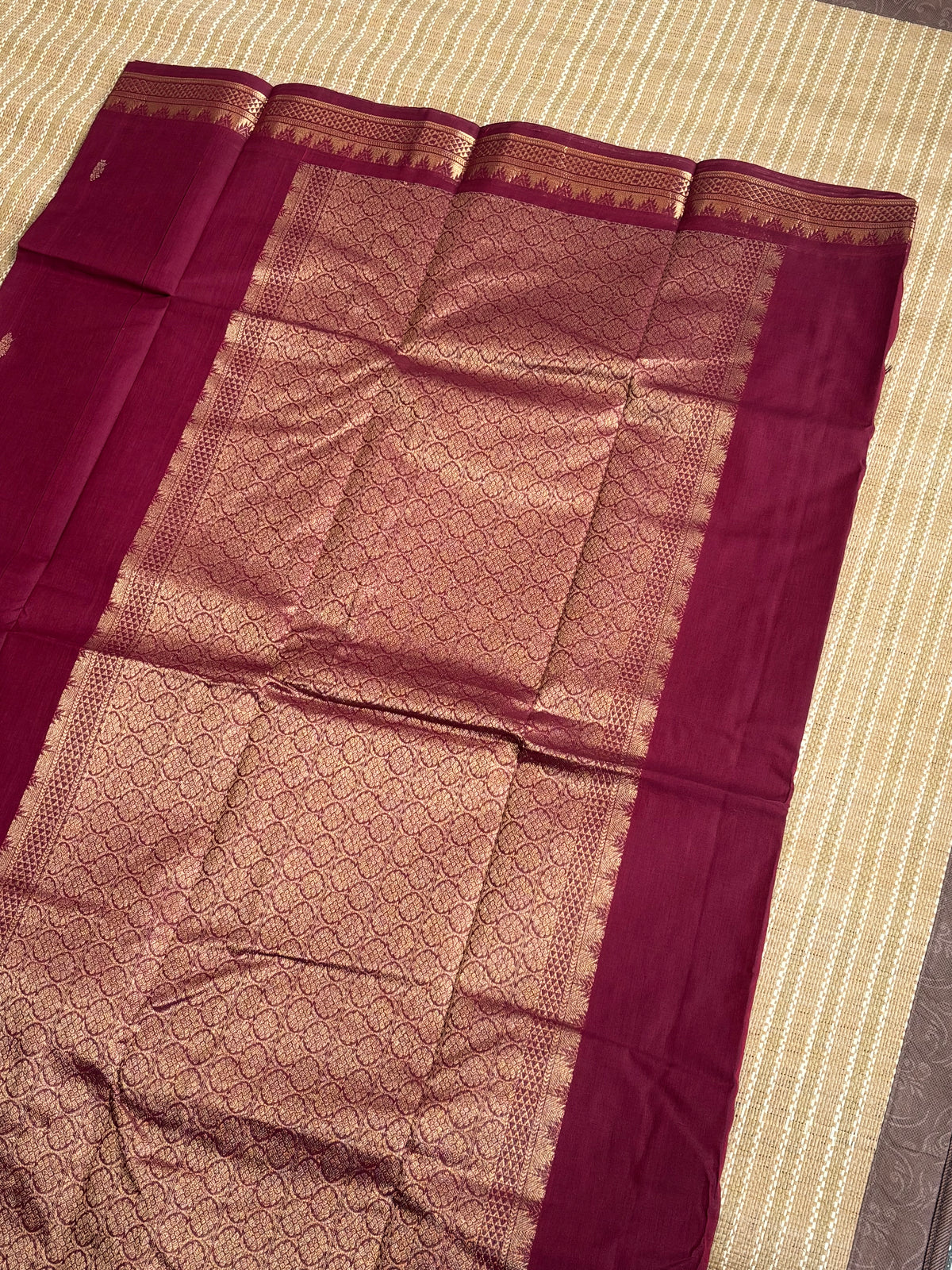 Pure kanchi cotton saree
