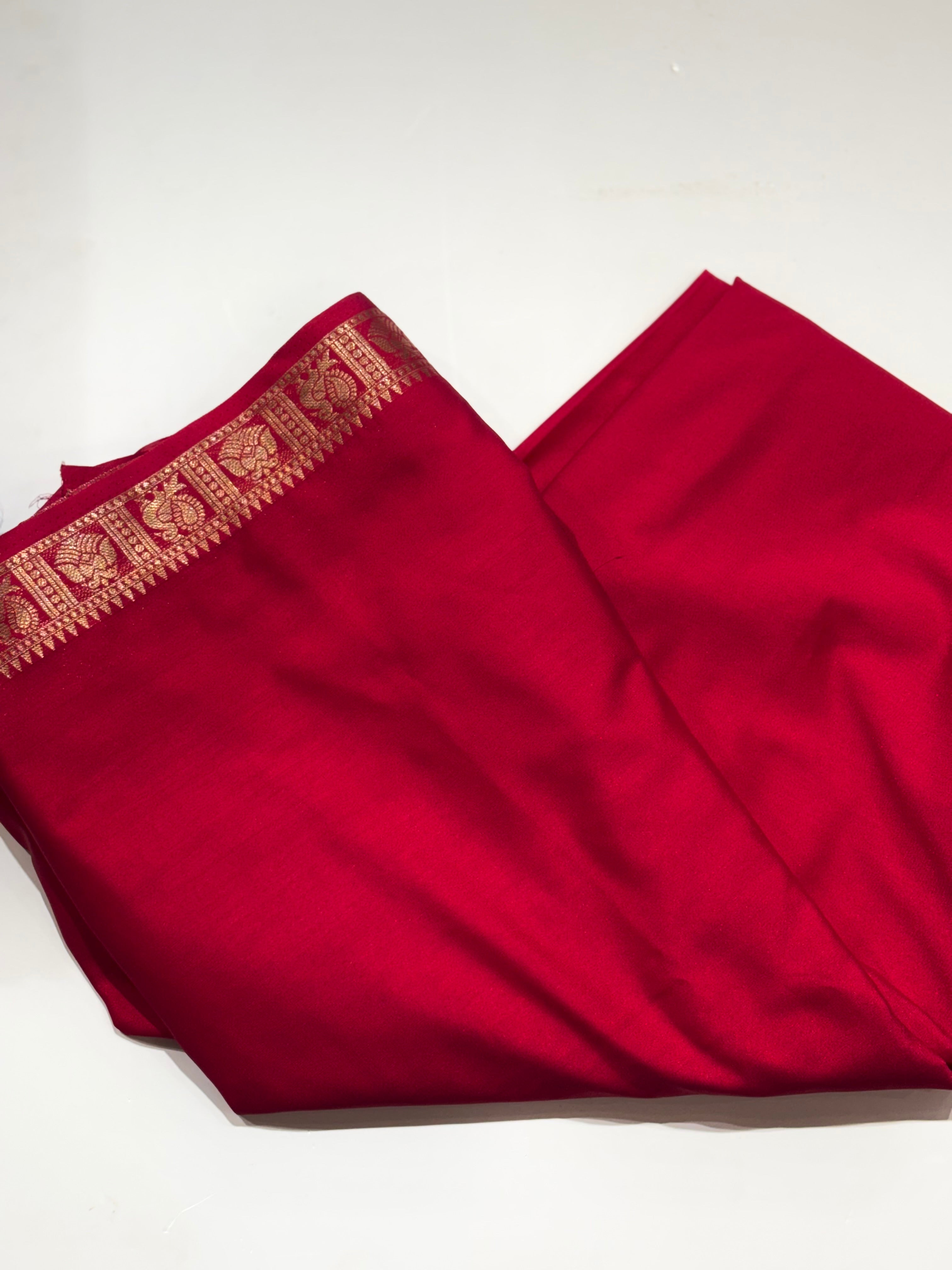 Pink semi mysore silk saree