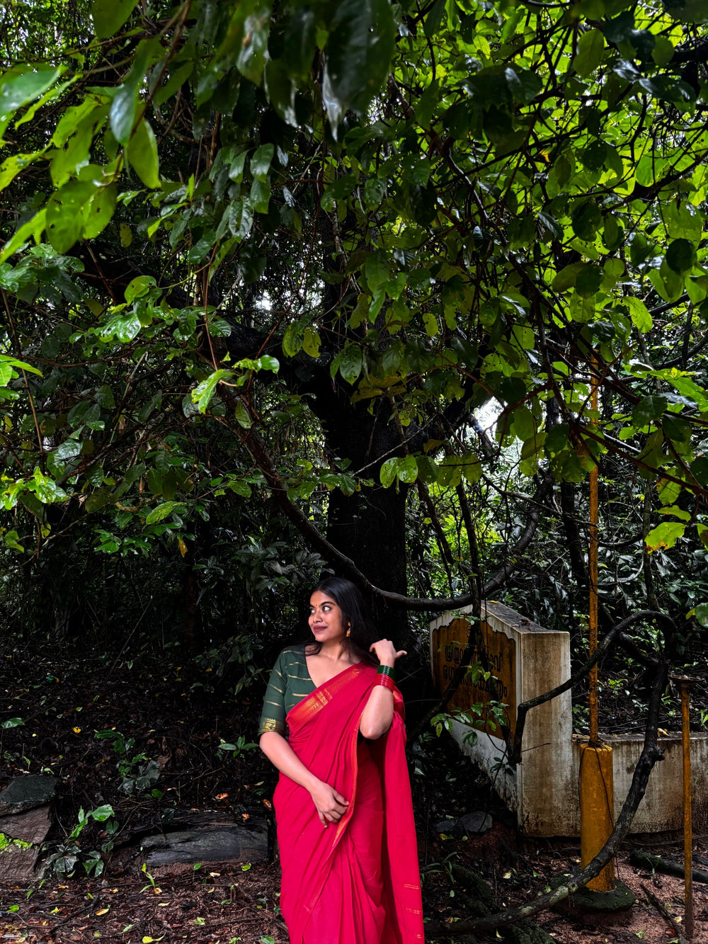 Plain Madurai Sungudi Cotton Saree