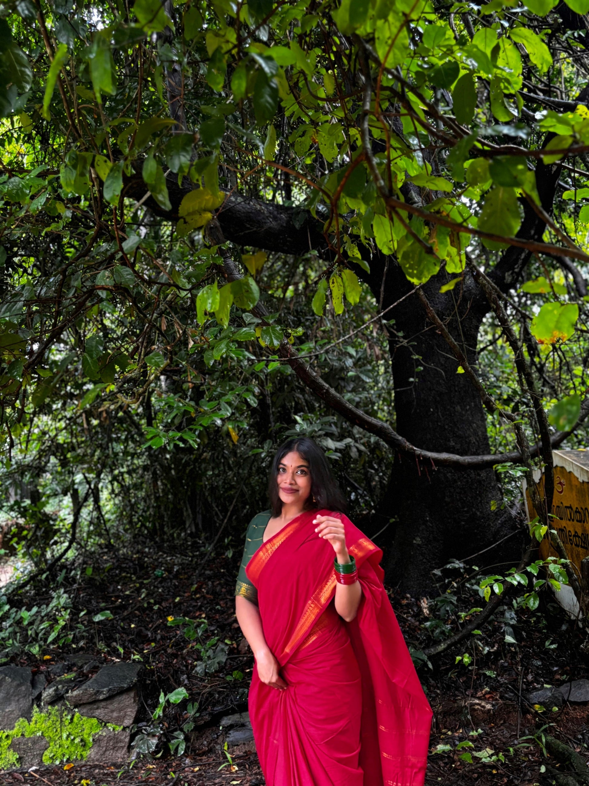 Plain Madurai Sungudi Cotton Saree