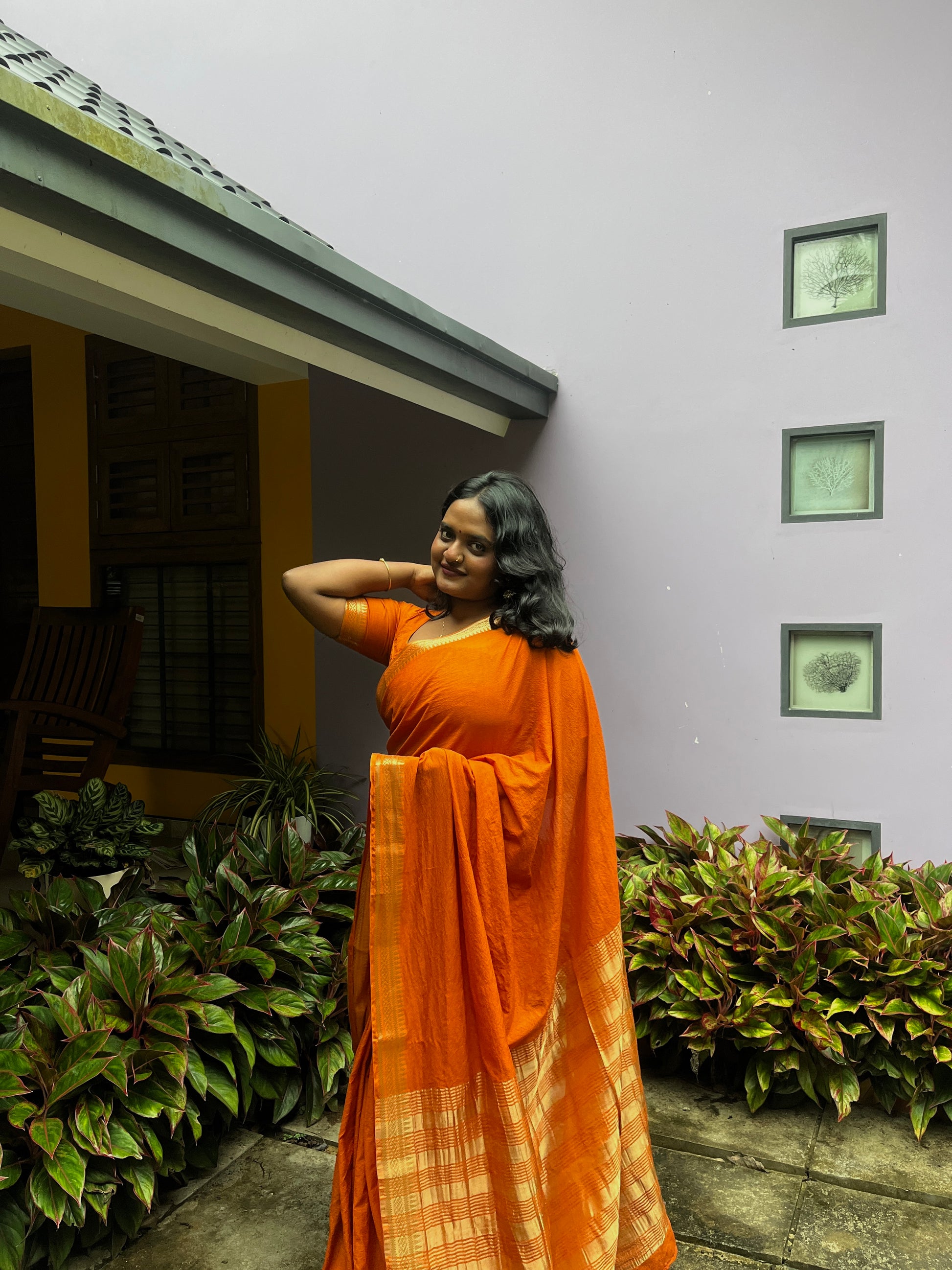 Semi Mysore Silk Saree with Rich Zari Border