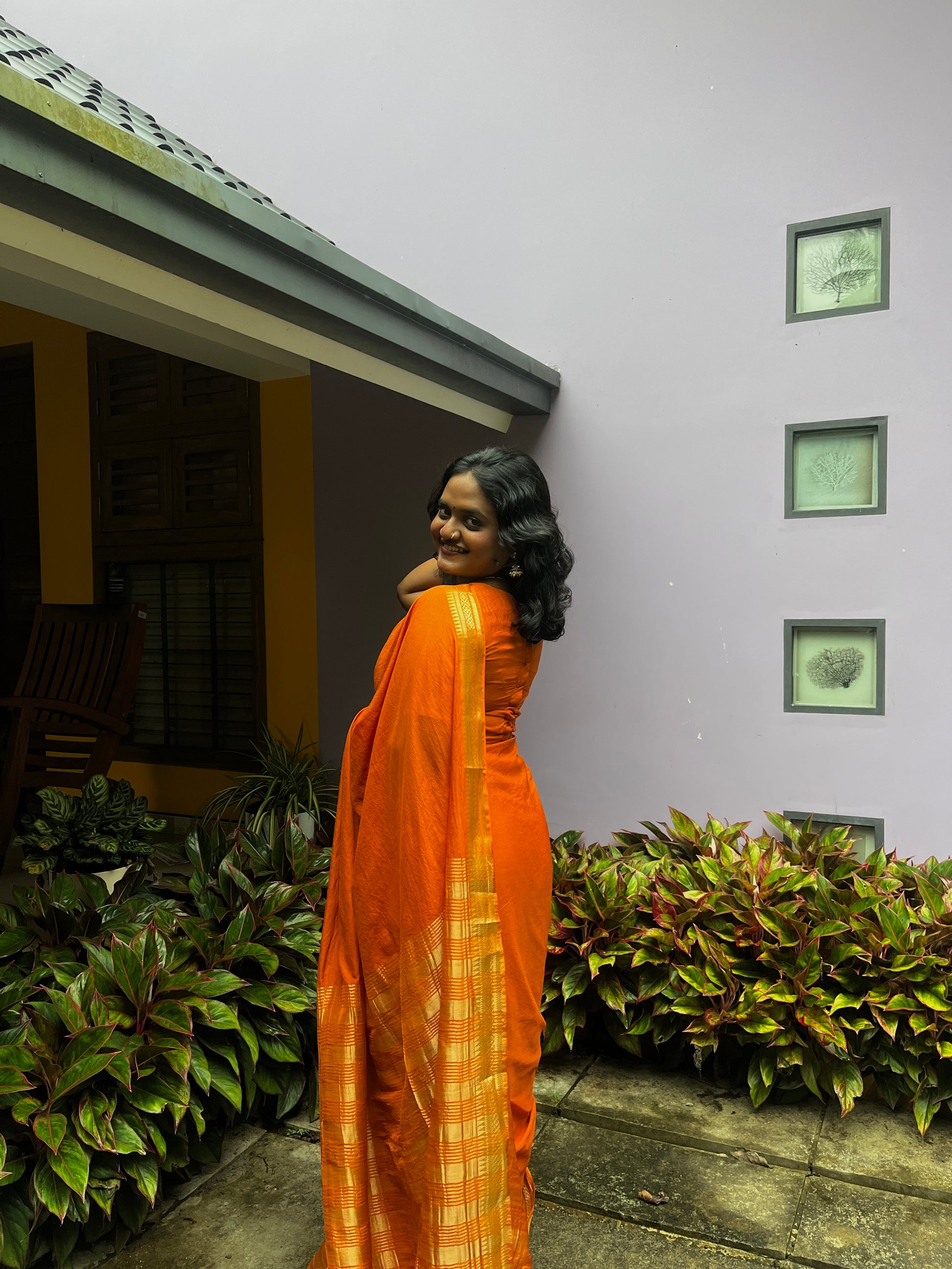 Semi Mysore Silk Saree with Rich Zari Border