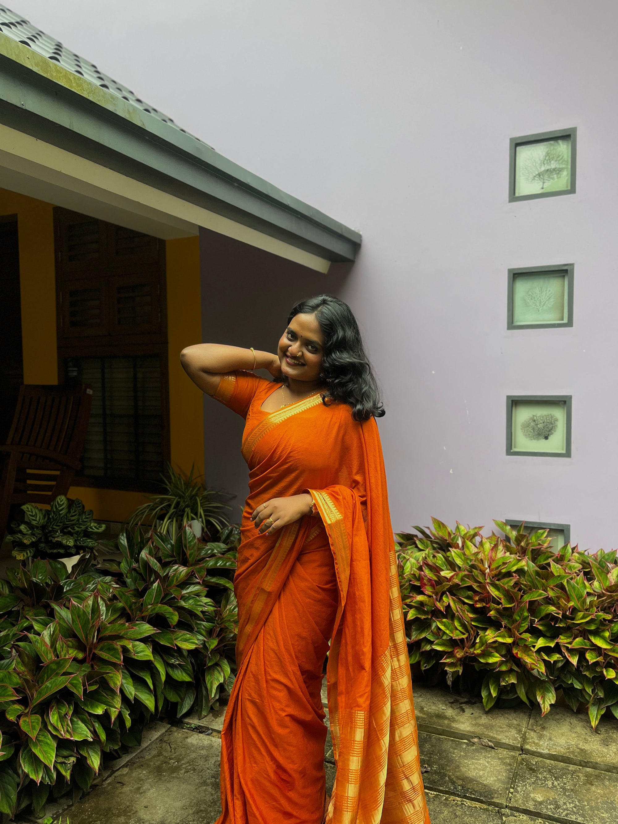 Semi Mysore Silk Saree with Rich Zari Border